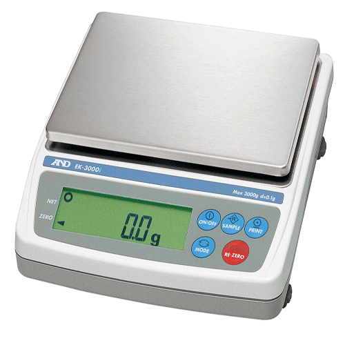 A&D EK-3000i 3000g x 0.1g Portable Balance A&D EK-3000i 3000g x 0.1g Portable Balance